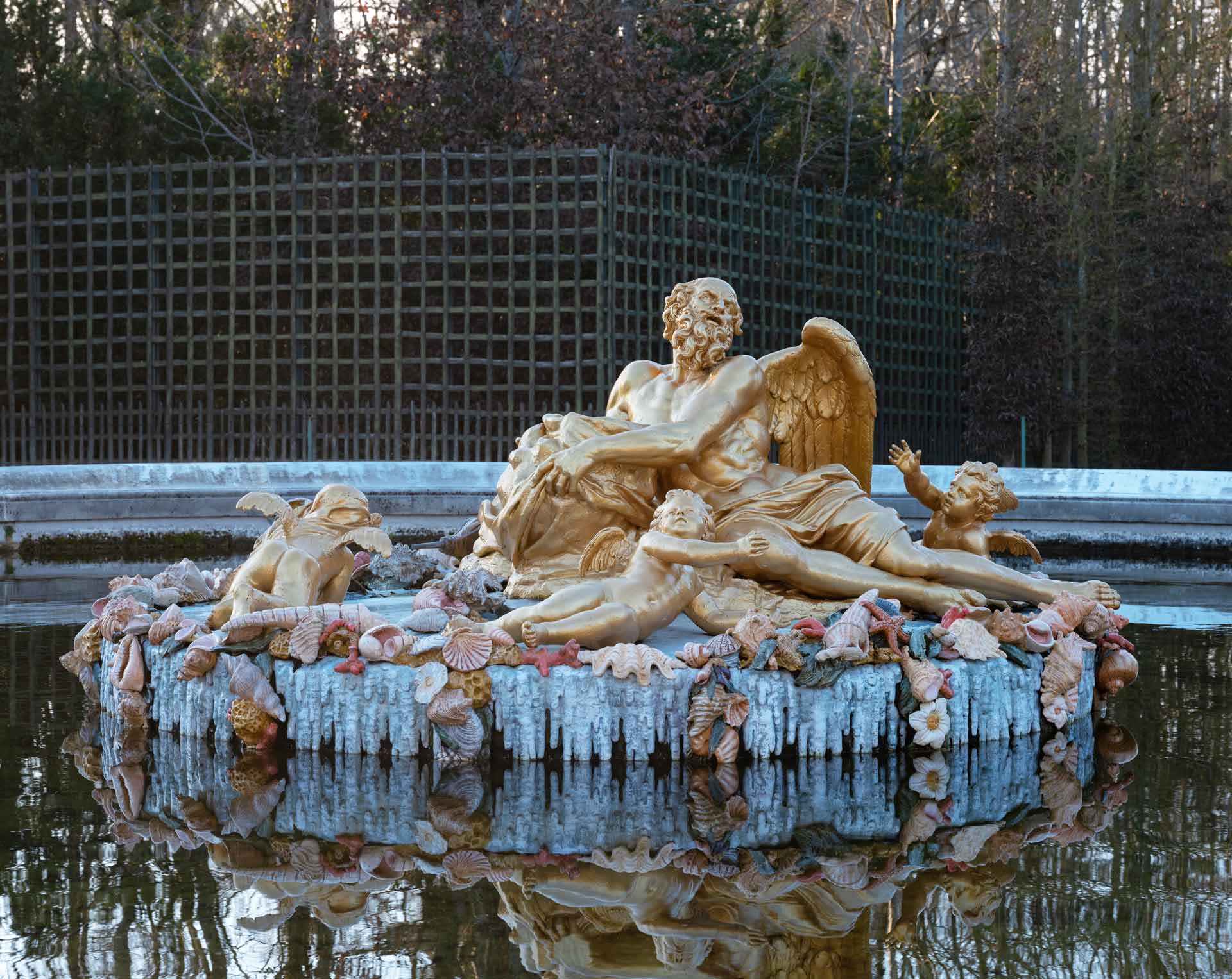 Photo d'une fontaine de Versailles